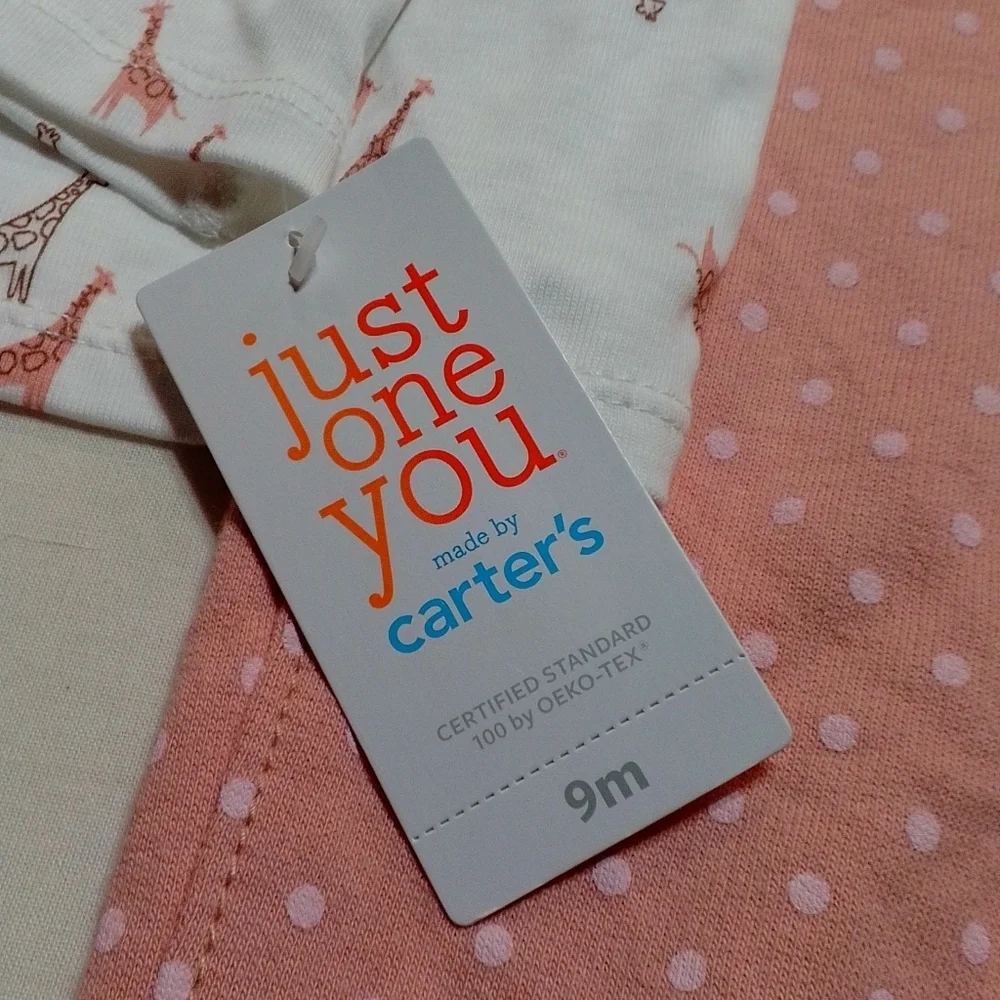 NWT Carter's two piece overalls and shirt set